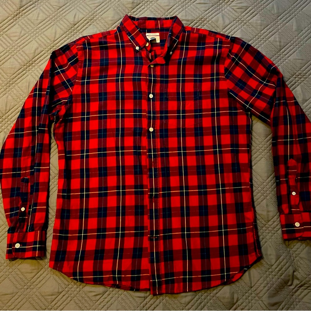 Old Navy Slim Fit Plaid Shirt